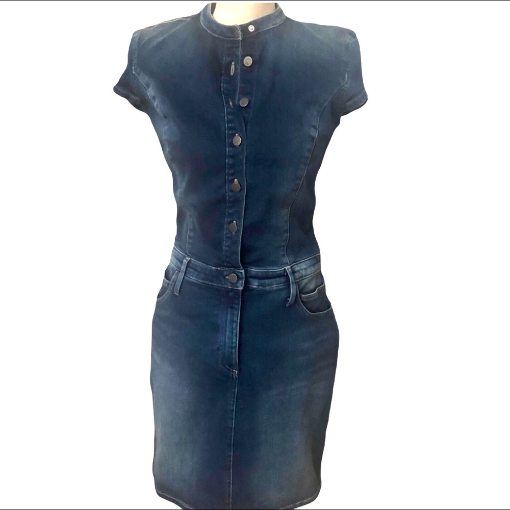 SEXY JEAN DRESS L | NWT FOREIGN CALVIN KLEIN | Sculpted fit | LUXURY STRETCH